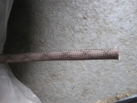 Sklotextilní samolepící páska šedá průměr 6mm